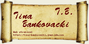 Tina Bankovački vizit kartica